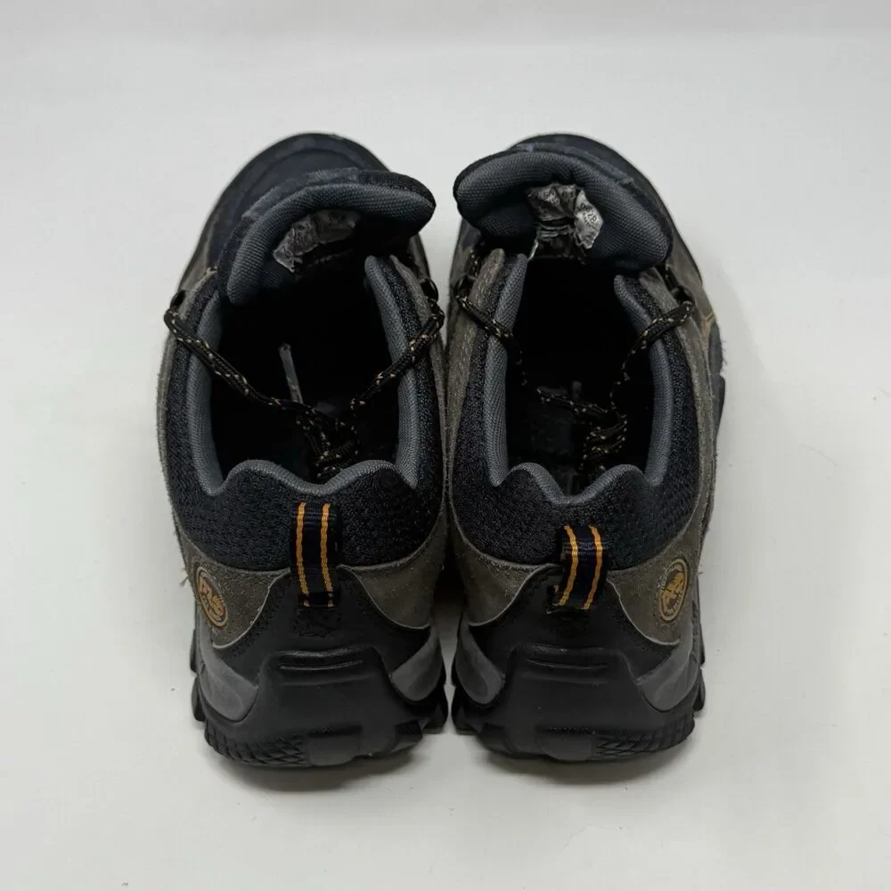 Timberland Pro Mudsill Steel Toe Work Shoes Mens 7.5 Blue Gray Suede Lace Up
